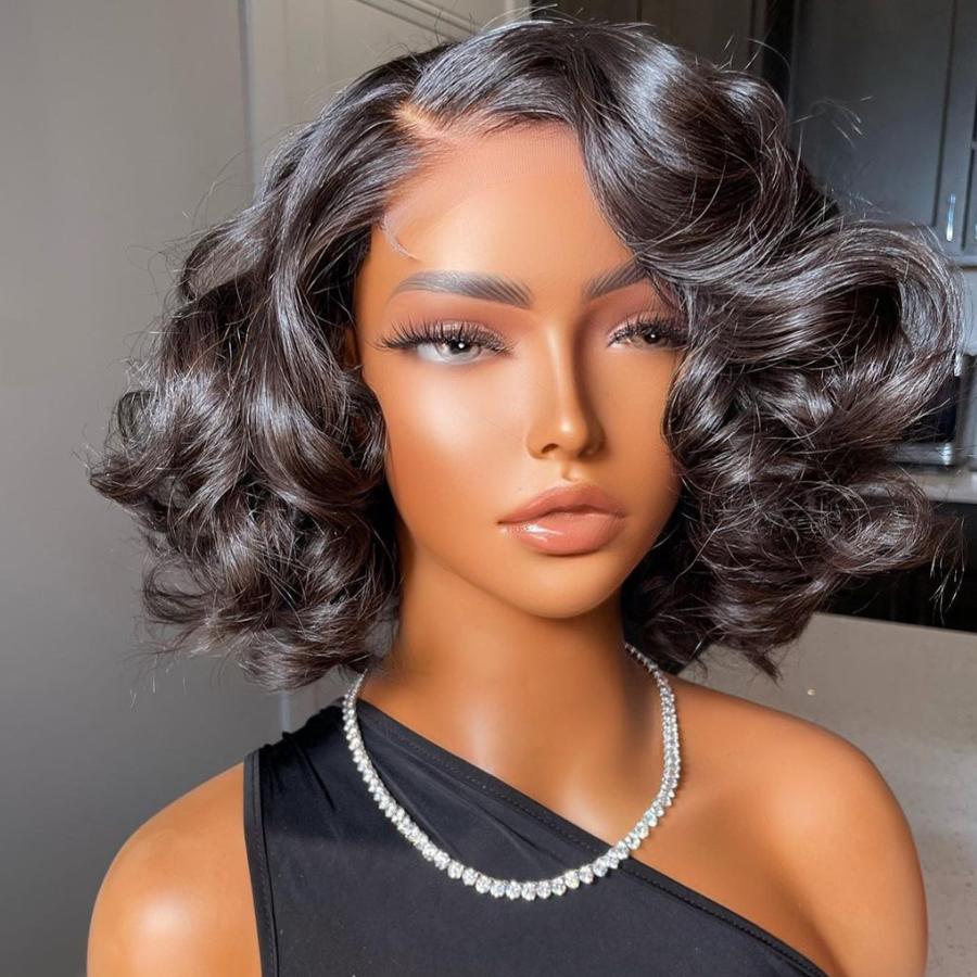 Frontal Lace Short Body Wave Bob Wig