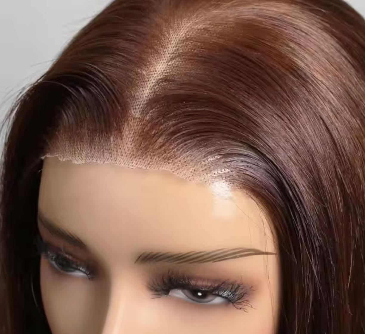 13x4 #33 Reddish Brown Straight Bob Glueless Lace Wig