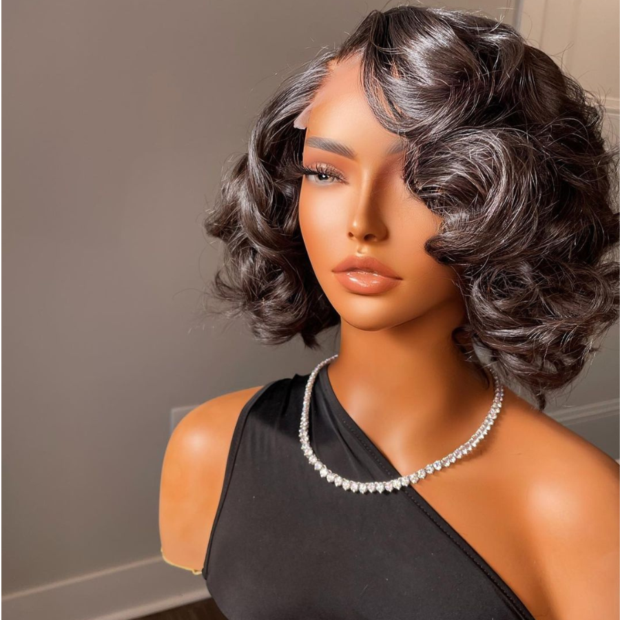 Frontal Lace Short Body Wave Bob Wig