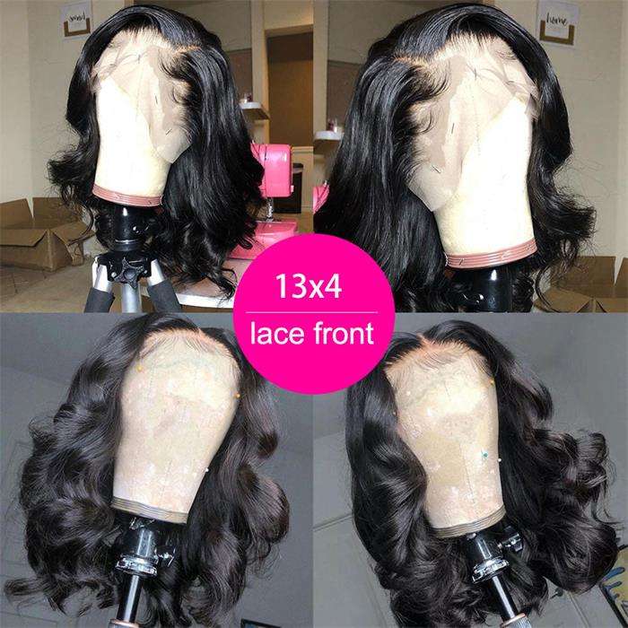 Frontal Lace Short Body Wave Bob Wig